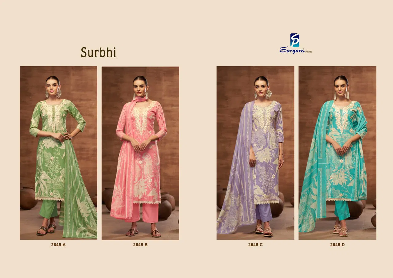 Surbhi by Sargam Cambric Printed Designer Salwar Suit Suppliers In India